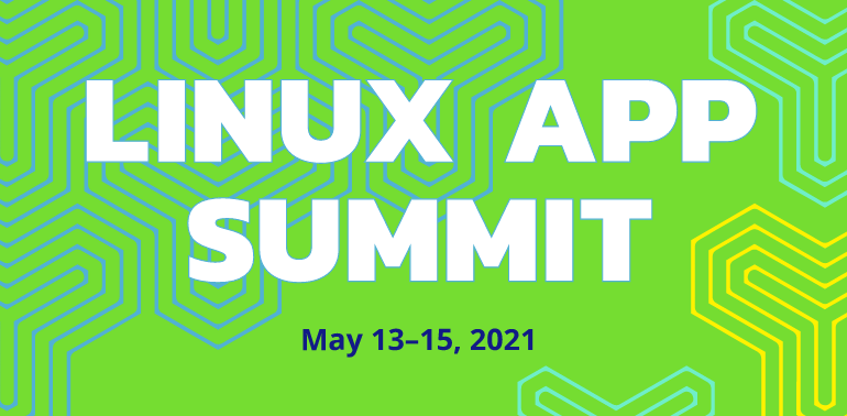 picture of a banner or logo from Linux App Summit