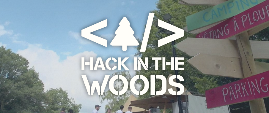 picture of a banner or logo from Hack in the woods
