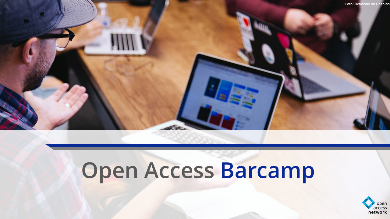 picture of a banner or logo from Open Access Barcamp